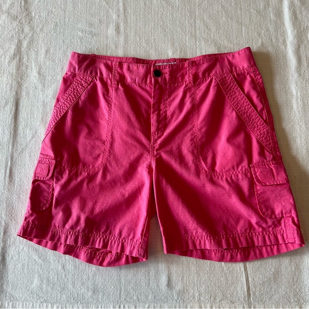 Caribbean Joe Island Supply Co Woman’s Cargo Shorts Rip Stop Material Size 12